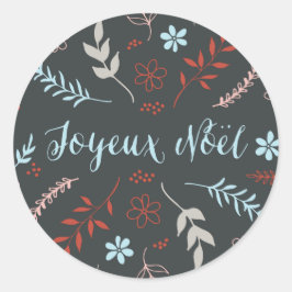 Naturlig Noël-Helgdag i Slate Runt Klistermärke