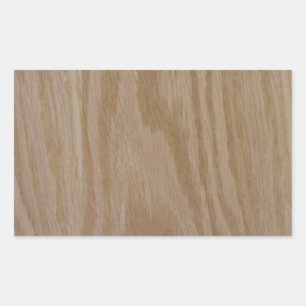 Naturlig Oak (fototrycket av) Rektangulärt Klistermärke
