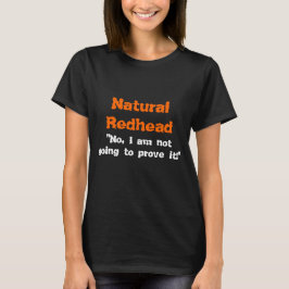 Naturlig rödhårig t-shirt