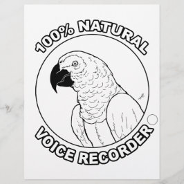 Naturlig röstinspelare - färgningssida.