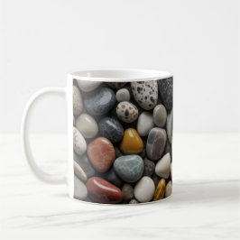 Naturlig samling av stenar - Minimalistisk och nat Kaffemugg