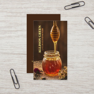 Naturlig skinkare Aromaterapi Bee Honung Visitkort