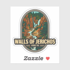 Naturlig skönhet hos Walls Jerichos-Alabama Klistermärken