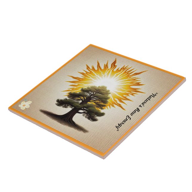 "Naturlig skönhet" Kakelplatta (Sidan)