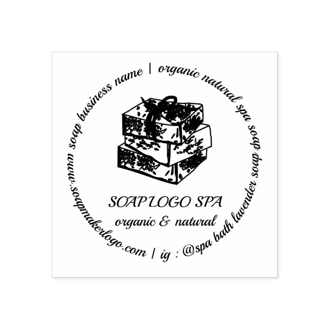 Naturlig soap Organic Spa Bath Stämpel (Tryck)
