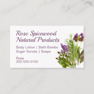 Naturlig soap Skincare Herb Visitkort