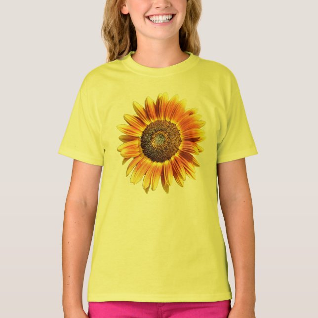 Naturlig solros t shirt (Framsida)