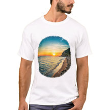 Naturlig strandscen i italienska solnedgången färg