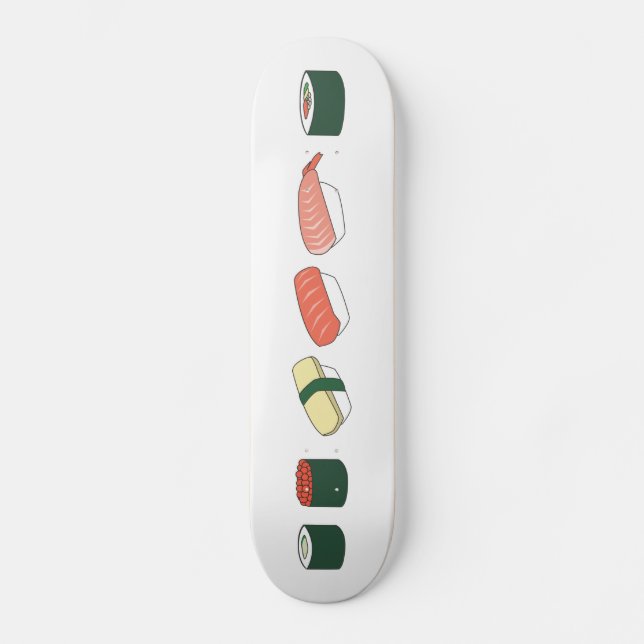 Naturlig SushiSkateboard - Skateboard Bräda 21,5 Cm (Framsida)