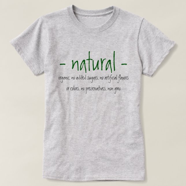 Naturlig T Shirt (Design framsida)