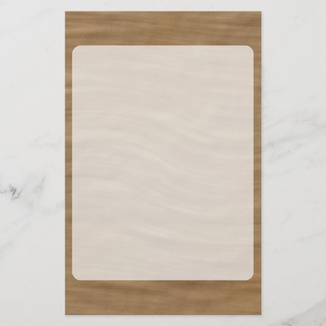 Naturlig Tan Sandstensbakgrund Brevpapper (Framsida)