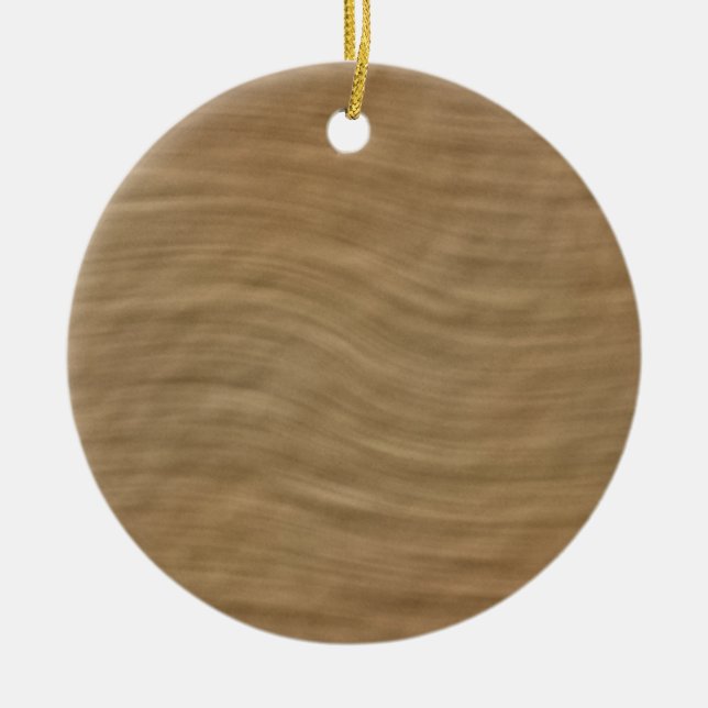 Naturlig Tan Sandstensbakgrund Julgransprydnad Keramik (Framsidan)