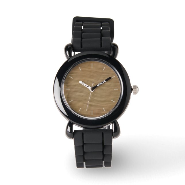 Naturlig Tan Sandstone-synbakgrund Armbandsur (Framsida)