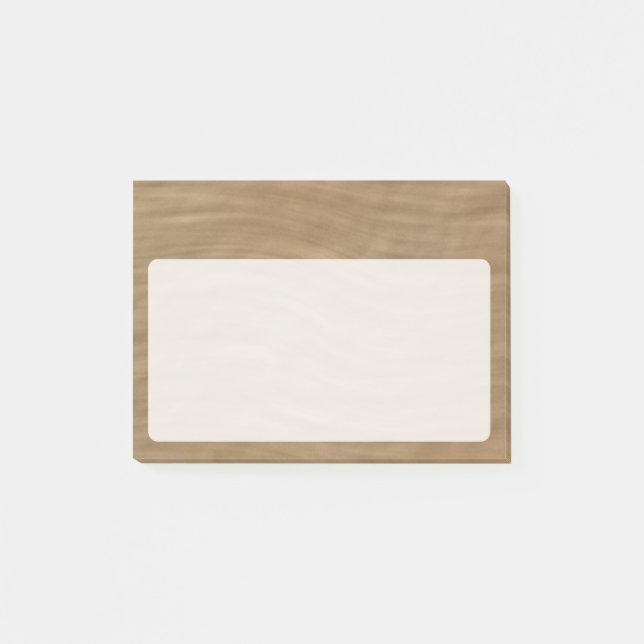Naturlig Tan Sandstone-synbakgrund Post-it Block (Framsida)
