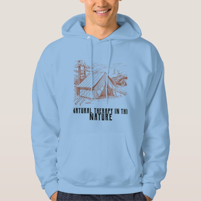 Naturlig terapi i naturen hoodie (Framsida)