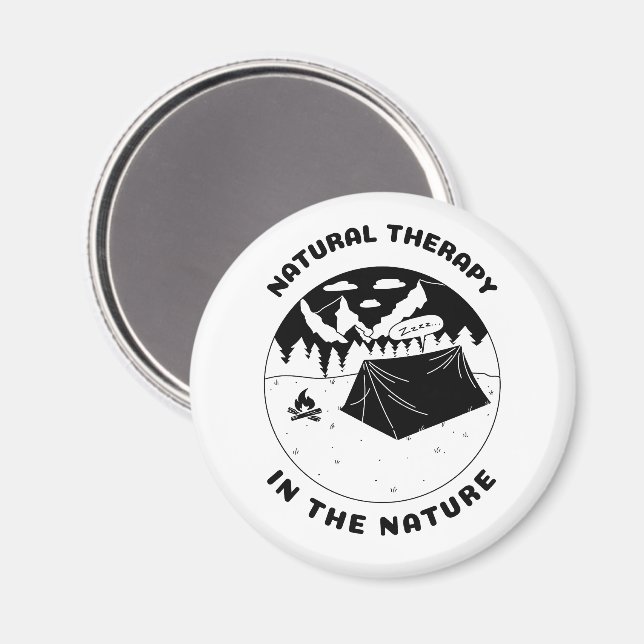 Naturlig terapi i naturen  magnet (Front/Back)