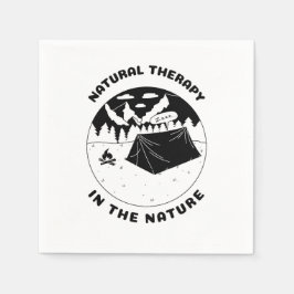 Naturlig terapi i naturen pappersservett