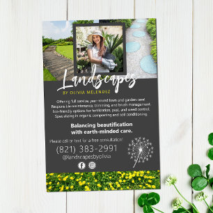 Naturlig Trädgårdsservice Maskros Kampanjblad Fototryck