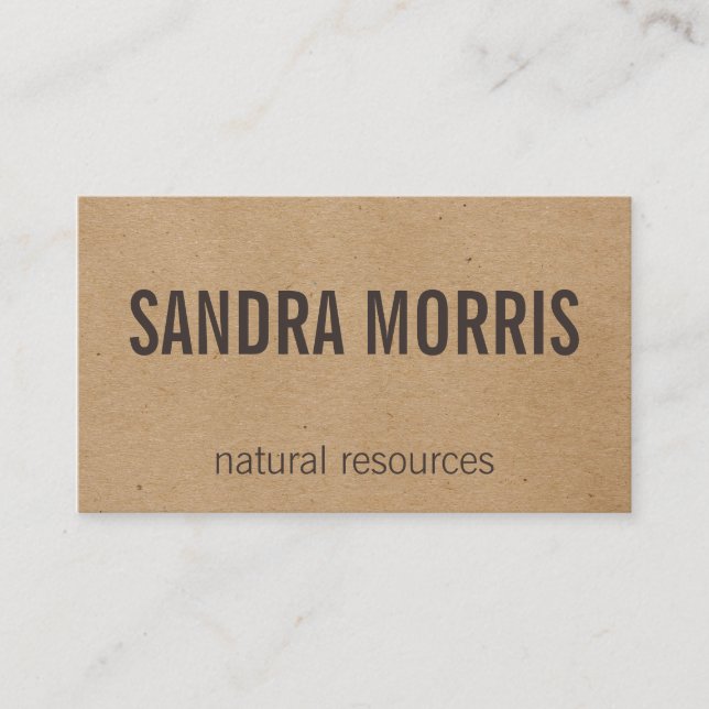 Naturlig Visitkort (Framsida)