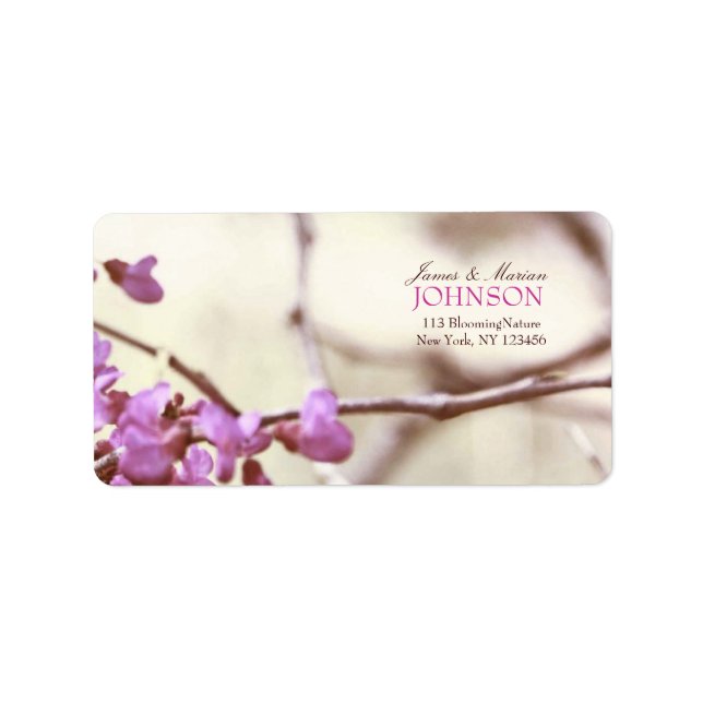 Naturlig Webben Adressetikett (Framsidan)