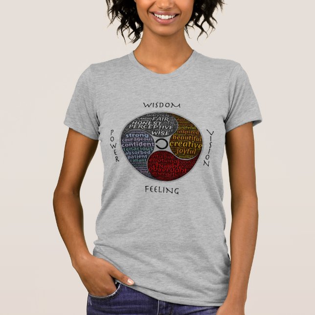 Naturlig wholeness och närvaro för återkräva t-shirt (Framsida)