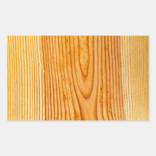 Naturlig Wood korndesign 1 Rektangulärt Klistermärke