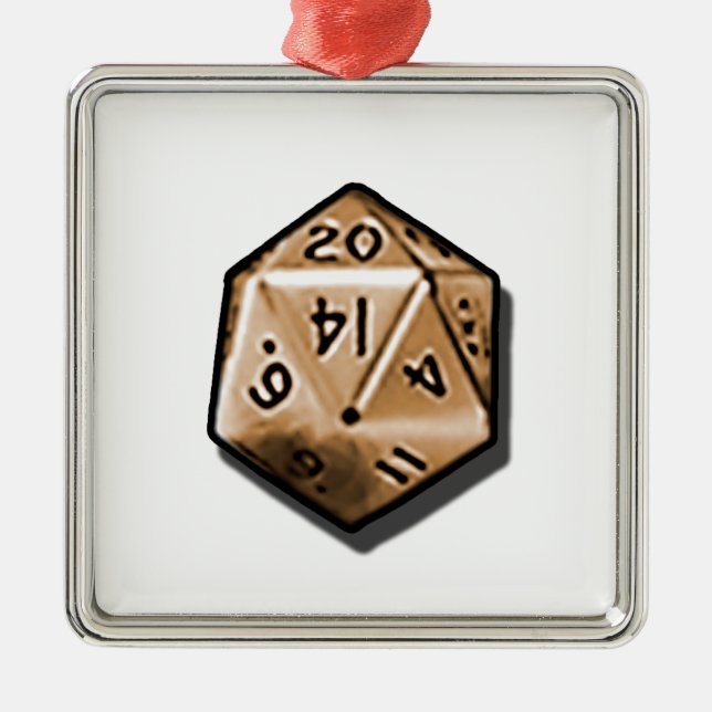 Naturliga 20 julgransprydnad metall (Framsidan)