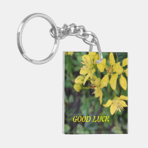 Naturliga blommor i Acrylic Keychain