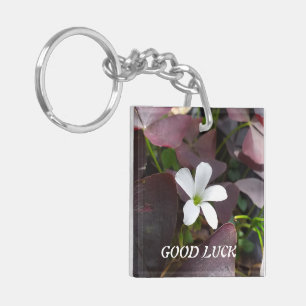 Naturliga blommor i Acrylic Keychain
