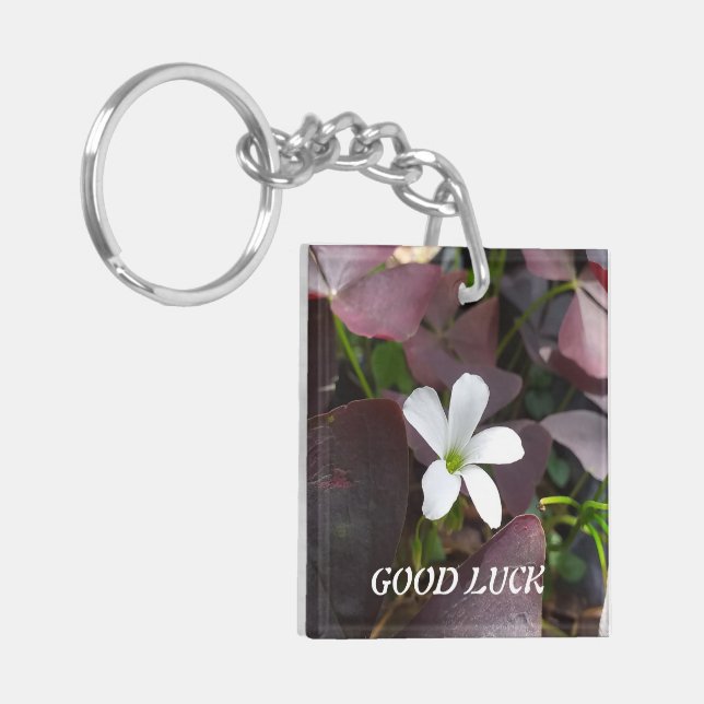 Naturliga blommor i Acrylic Keychain (Vänstra Framsidan)