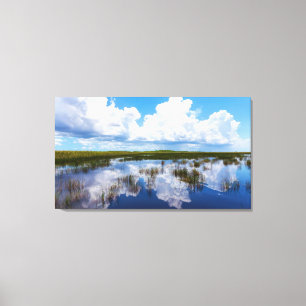 Naturliga Everglades landskap Canvastryck