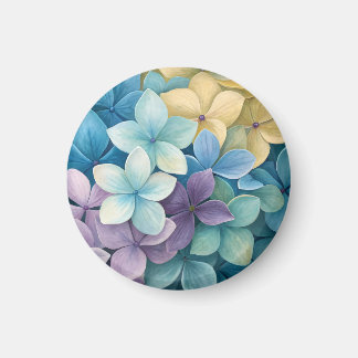 Naturliga färgglada blommor magnet