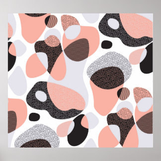 Naturliga former: Geometric Seamless Struktur. Poster