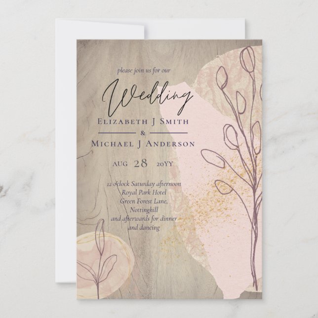 Naturliga jorden Rustic Woodland Löv (Framsida)