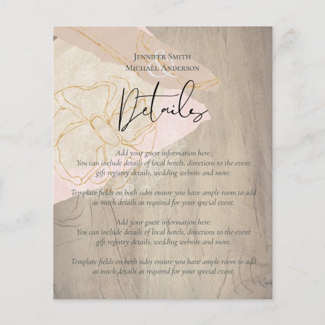 Naturliga jorden Rustic Woodland Löv (Framsida)