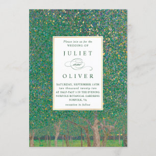 Naturliga Nouveau bröllopinbjudningar Inbjudningar