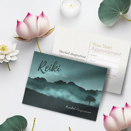 Naturliga Reiki Master & Yoga Instructor Möte Tidsbeställning Kort