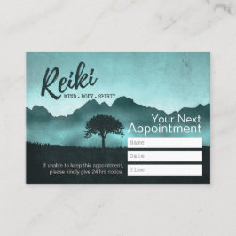 Naturliga Reiki Master & Yoga Instructor Möte Tidsbeställning Kort