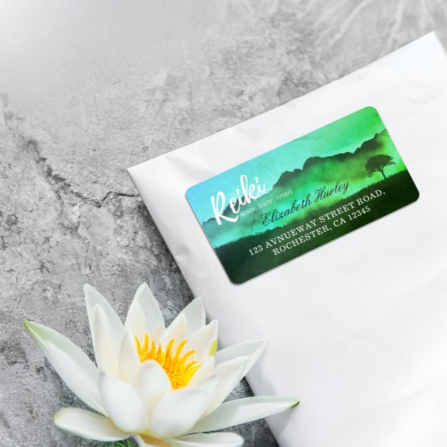 Naturliga Reiki Master Yoga Mediation-instruktör Adressetikett (Skapare uppladdad)