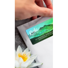 Naturliga Reiki Master Yoga Mediation-instruktör Adressetikett