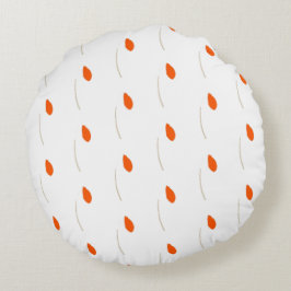 Naturliga rödaktiga accenter rund kudde