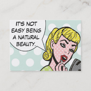 Naturliga skönhetCosmetologist/StylistBusiness Visitkort