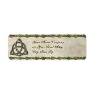 Naturliga Triquetra Returadress Etikett