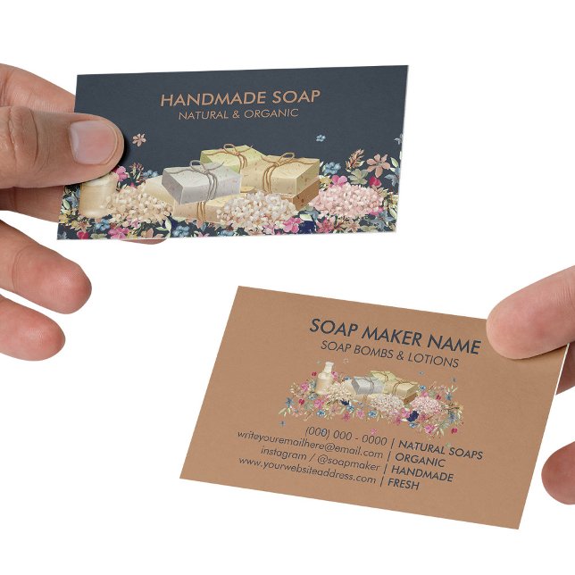 Naturliga tvålar visitkort (Natural Soaps Business Card)