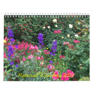 Naturliga underverk inspirerande kalender