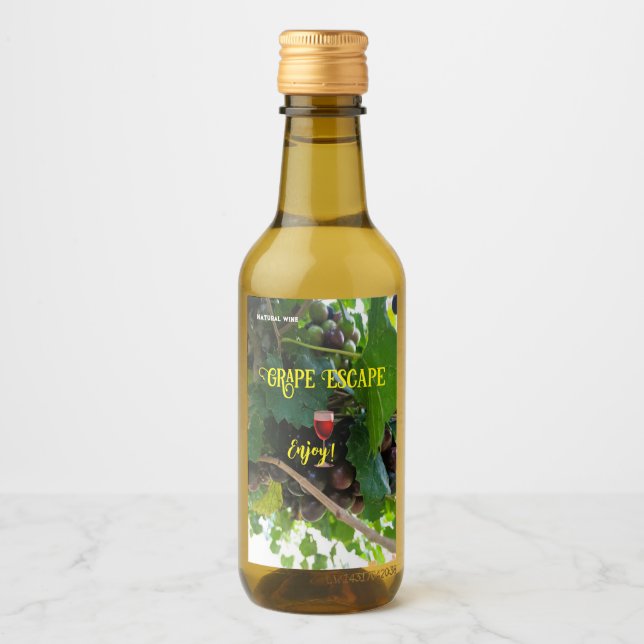 Naturliga Vin-druvor, Mini Vinetikett (Framsida)