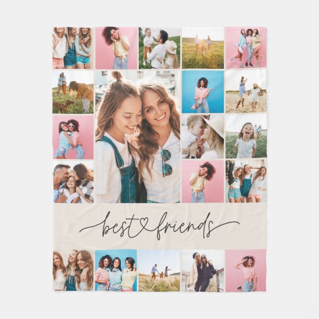 Naturligt 20-fotomodernt, minimalt skript - enkelt fleecefilt (Framsidan)