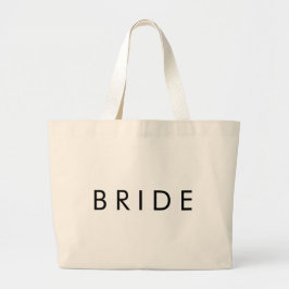 Naturligt återanvändbart Bröllop Bride Jumbo Tygkasse