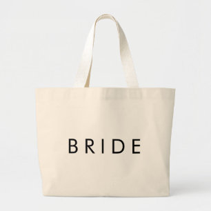 Naturligt återanvändbart Bröllop Bride Jumbo Tygkasse
