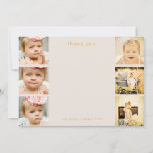 Naturligt Baby Tack 6 - Flat foto-Ram-kort